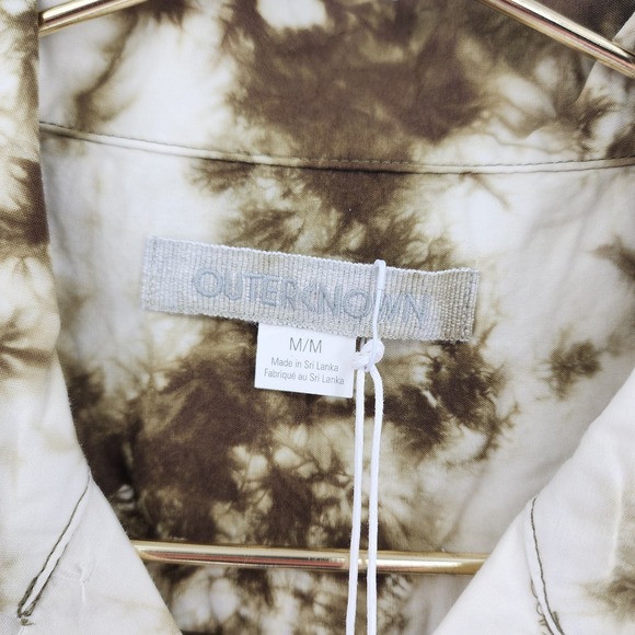 Outerknown BBQ Shirt Olive Branch Men's Button Up Short Sleeve Size Medium NWT - Picture 3 of 8